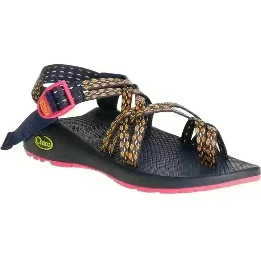 Women's Chaco Sandals - Navy/Orange - Size 6 - Picture 3 of 13